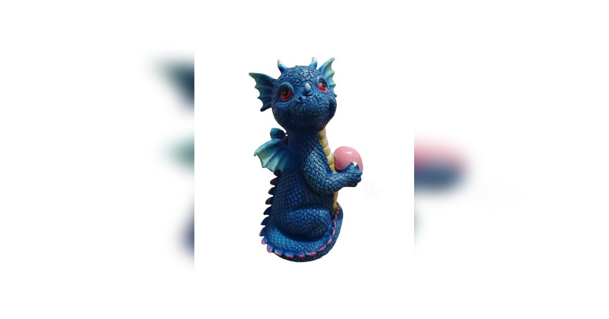 Blauer Deko Drache – Magische Wohnaccessoires