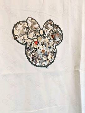Damen Shirt Maus Glitzer weiss – bis Gr. 42 – Damenmode Live Shopping