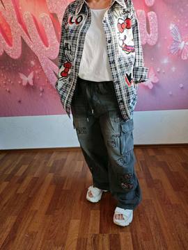 Damen Hose Hose mit Hello Kitty Print – bis Gr. 46 – Damenmode Live Shopping