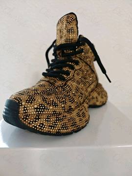 Damen Schuhe Leo Glitzer größengerecht gefüttert – Damenmode Live Shopping