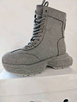 Damen Schuhe Grau Glitzer größengerecht gefüttert – Damenmode Live Shopping