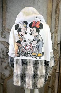 Damen Jacke Mickey Baumwolle mit Minni Print – bis Gr. 48 – Damenmode Live Shopping