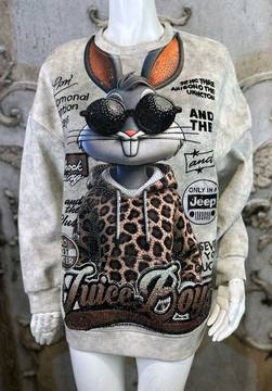 Damen Sweatshirt Baumwolle – bis Gr. 46 – Damenmode Live Shopping