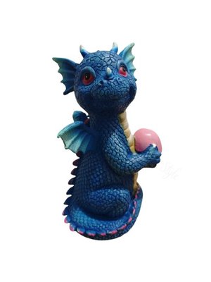 Deko Drache Blau Gr. 23x10 cm – Damenmode Live Shopping